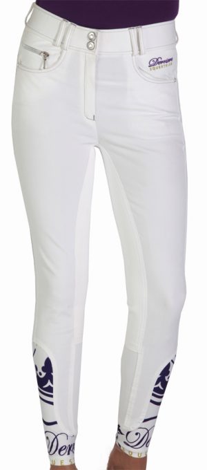 34 Derriere Equestrian Mens Cannes Competition Breeches White
